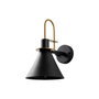 Opviq Arco - 15040 Lámpara de Pared de Metal Negra